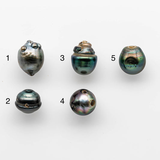 16-17mm Tahitian Pearl Drop with Nice Luster and Natural Color with Minor Blemishes, Loose Single Piece Undrilled, SKU # 1894TH