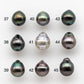 9-10mm Tahitian Pearl Drop with High Luster and Natural Color with Minor Blemishes, Loose Single Piece Half Drilled, SKU # 1895TH
