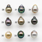 8-9mm Tahitian Pearl Drop with High Luster and Natural Color with Minor Blemishes, Loose Single Piece Undrilled, SKU # 1897TH