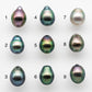 8-9mm High Quality Tahitian Pearl Drop in Natural Color and Very Nice Luster, Single Piece Loose Undrilled, SKU # 1898TH