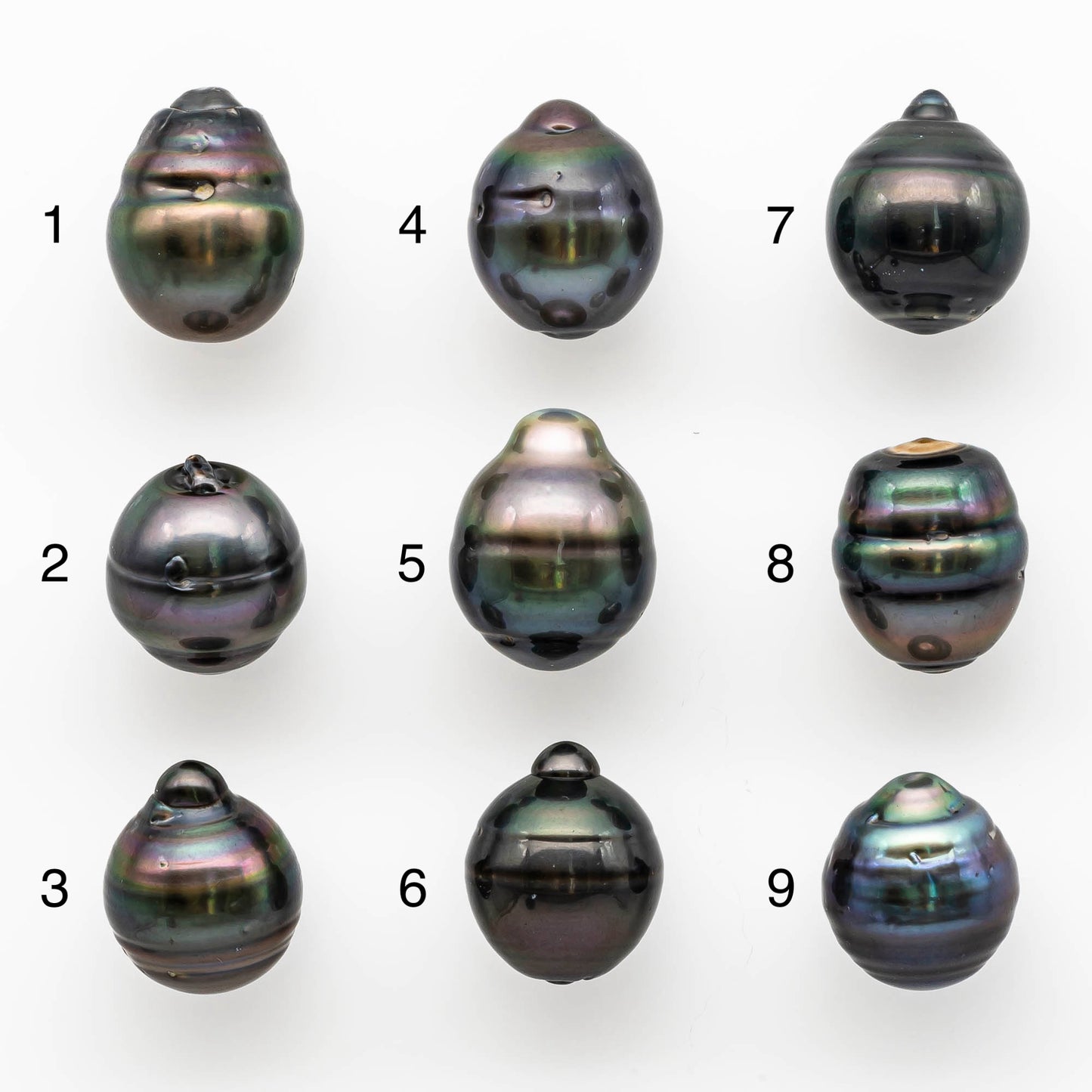 13-14mm Tahitian Pearl Drop Undrilled Loose Single Piece in High Luster and Natural Color with Minor Blemishes, SKU # 1889TH
