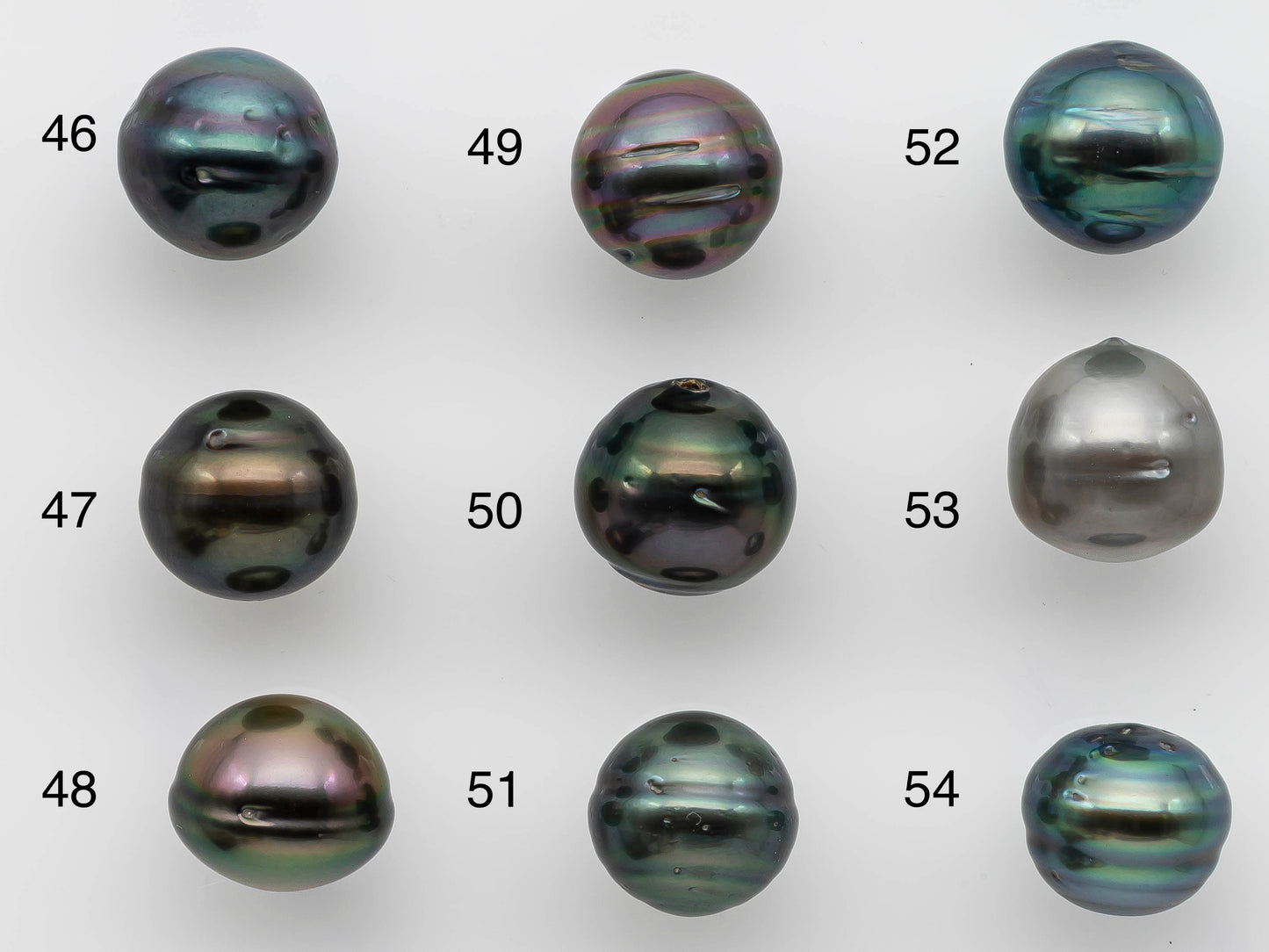 12-13mm Tahitian Pearl Single Piece Undrilled Near Round or Drops with Natural Color and Nice Luster for Beading, SKU # 1246TH