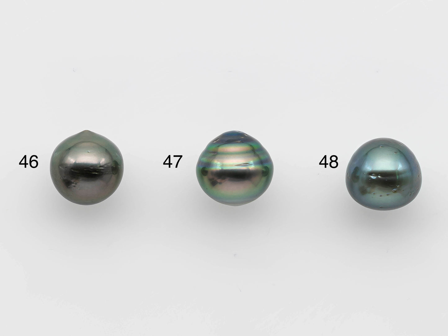 12-13mm Tahitian Pearl Single Loose Undrilled Near Round in Natural Color for Jewelry Making, SKU # 1249TH