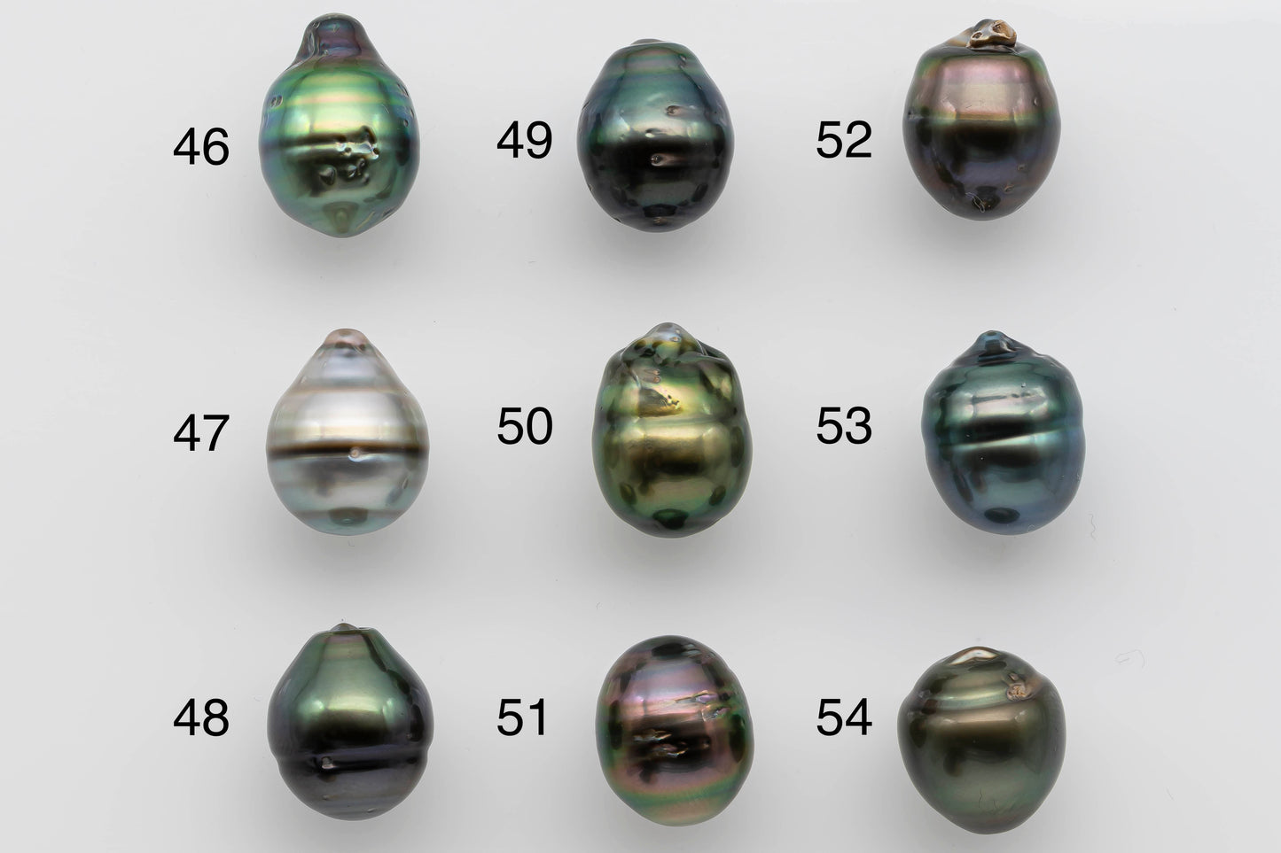 12-13mm Loose Tahitian Pearl Undrilled with High Luster and Natural Color in Tear Drop Shape for Beading or Jewelry Making, SKU # 1272TH