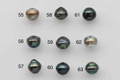 12-13mm Black Tahitian Pearl Single Piece Natural Color Undrilled with High Luster in Teardrop for Beading or Jewelry Making, SKU # 1279TH