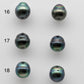 9-10mm Tahitian Pearl Matching Pair with High Luster and Natural Color for Making Earring, SKU # 1283TH