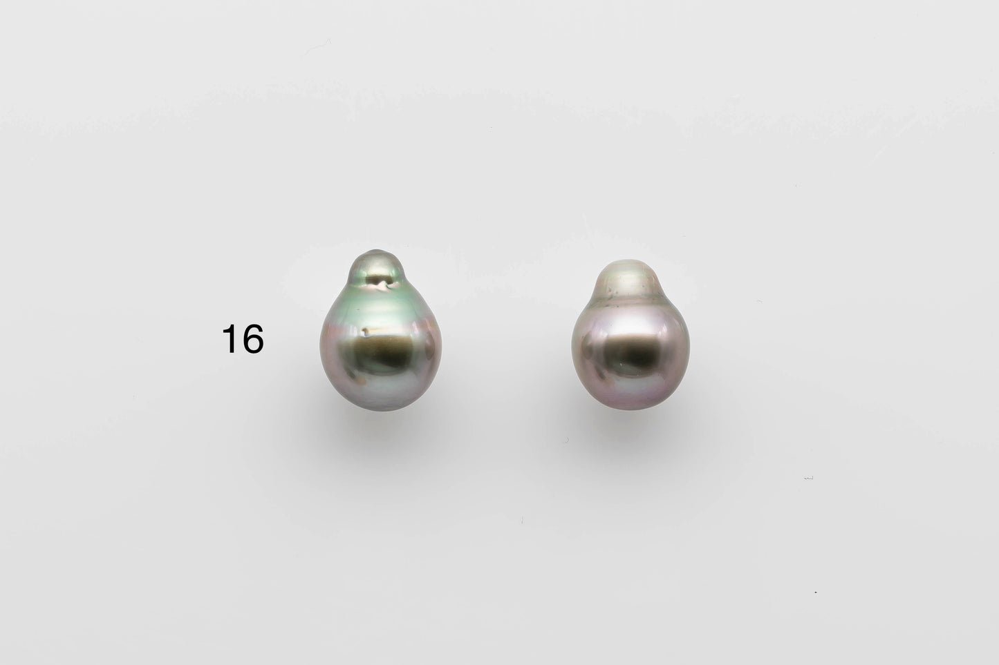 9-10mm Tahitian Pearl Loose Pairs in Natural Color and High Lusters for Making Earing, SKU # 1289TH