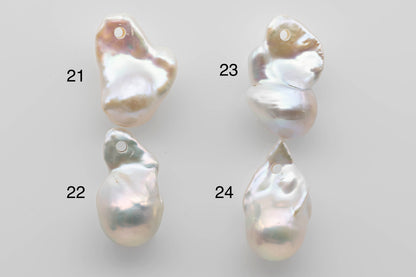 13-22mm Baroque Pearl Large Hole Top Drilled with High Luster, Single Piece Large Size Freshwater Pearl for Jewelry Making, SKU # 1291BA