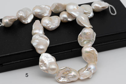 Large Size Baroque Pearl with Nice Luster for Beading or Jewelry Making inn Full Strand, SKU #1293BA