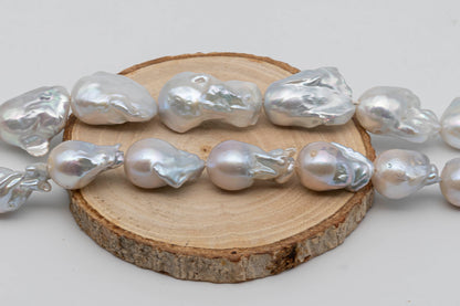 Large Size Baroque Pearl with Nice Luster for Beading or Jewelry Making inn Full Strand, SKU #1293BA