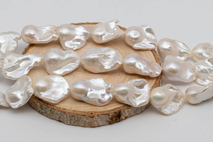 Large Size Baroque Pearl with Nice Luster for Beading or Jewelry Making inn Full Strand, SKU #1293BA