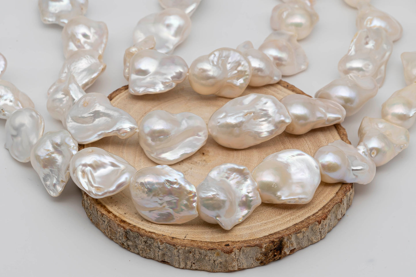 Large Size Baroque Pearl with Nice Luster for Beading or Jewelry Making inn Full Strand, SKU #1293BA