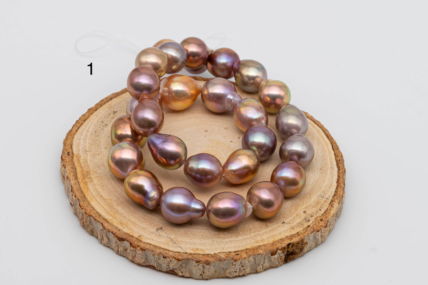 11-12mm or 12-13mm Edison Pearls in Natural Color with High Luster for Beading or Jewelry Making, SKU # 1295EP