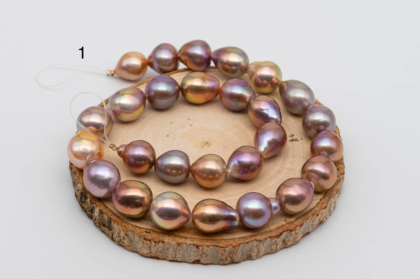 11-12mm or 12-13mm Edison Pearls in Natural Color with High Luster for Beading or Jewelry Making, SKU # 1295EP