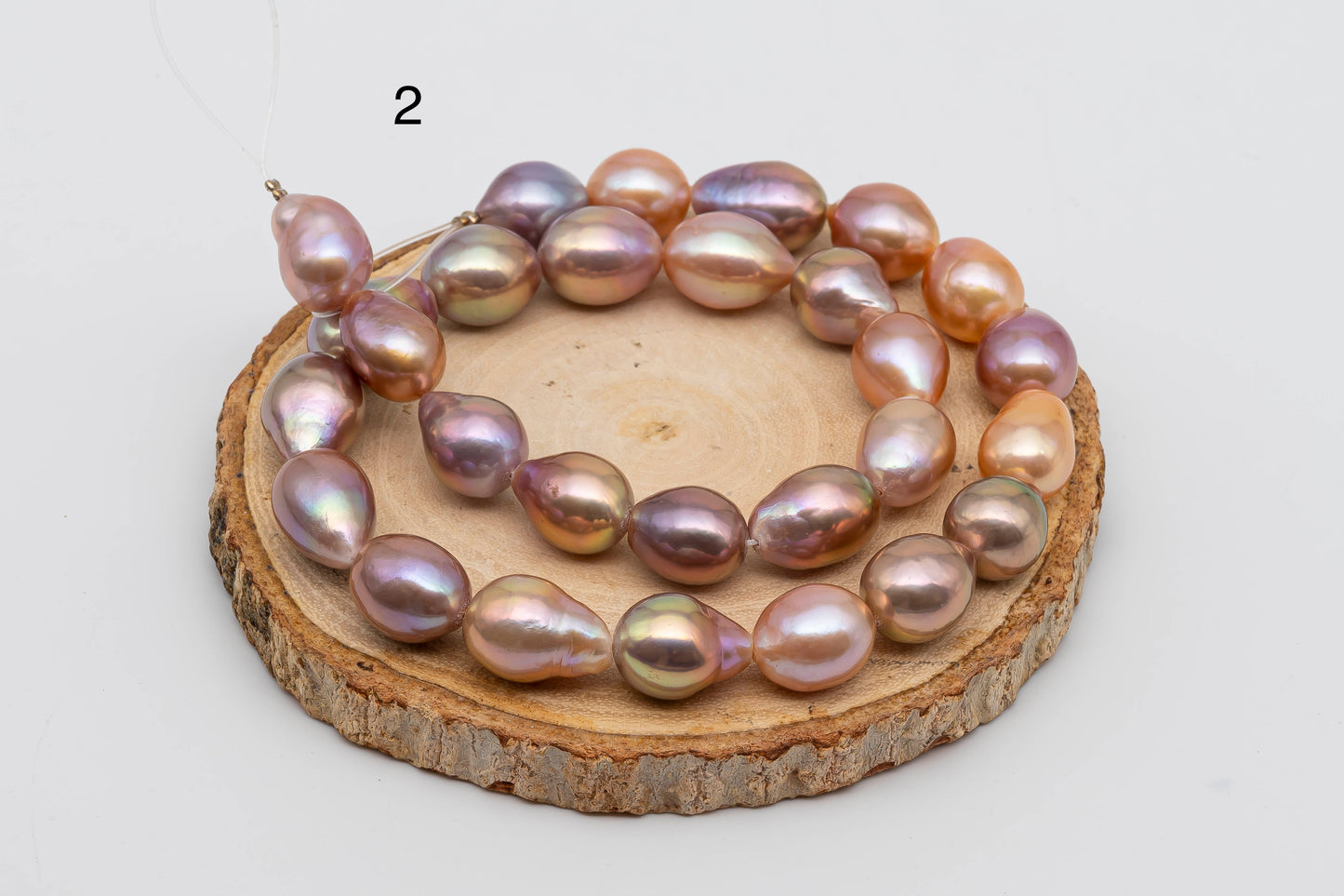 11-12mm or 12-13mm Edison Pearls in Natural Color with High Luster for Beading or Jewelry Making, SKU # 1295EP