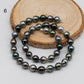 8-9mm Teardrop Tahitian Pearl in Natural Color and High Luster in Full Strand for Beading or Jewelry Making, SKU # 1308TH