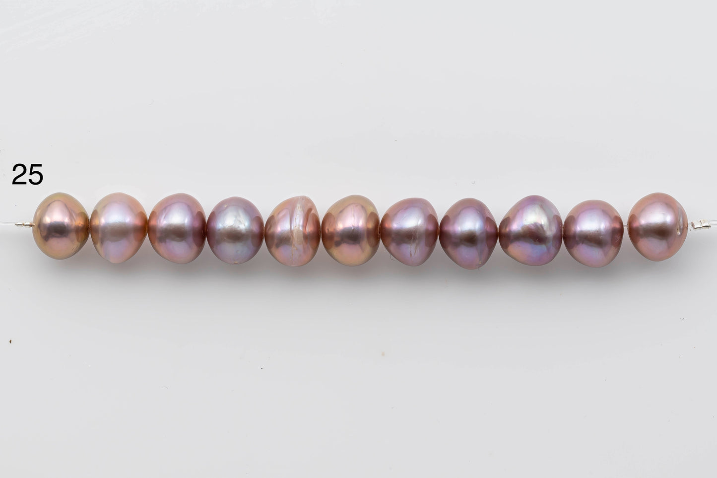 11-12mm Edison Pearl in Natural Color and High Lusters in Short Strand for Beading or Jewelry Making, SKU # 1327EP