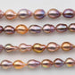 10-11mm Teardrop Edison Pearl with High Luster and Freshwater Pearl Natural Color Short Strand for Beading or Jewelry Making, SKU # 1330EP