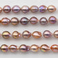 10-12mm Edison Pearl Natural Color and High Luster in Teardrop or Near Round Short Strand for Beading or Jewelry Making, SKU 1333EP