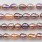 10-12mm Edison Pearl Natural Color and High Luster in Teardrop or Near Round Short Strand for Beading or Jewelry Making, SKU 1333EP