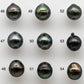 8-9mm Teardrop Tahitian Pearl Loose Undrilled in Natural Color with Nice Luster and Blemish, One Single Piece, SKU # 1458TH