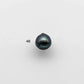 8-9mm Near Round Tahitian Pearl Loose Undrilled in Natural Color with High Luster and Blemish, One Single Piece, SKU # 1460TH