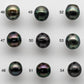 7-8mm Teardrop Tahitian Pearl Undrilled Loose Natural Color and High Luster with Blemish, Single Piece Small Size Black Pearl, SKU # 1462TH