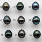 8-9mm Loose Tahitian Pearl Teardrops Undrilled in High Luster and Natural Color with Blemish, Single Piece, SKU # 1463TH