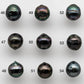 8-9mm Undrilled Tahitian Pearl Loose Teardrops in Natural Color and High Luster with Blemishes, Single Piece, SKU # 1464TH