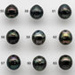 8-9mm Undrilled Tahitian Pearl Loose Teardrops in Natural Color and High Luster with Blemishes, Single Piece, SKU # 1464TH