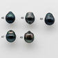 8-9mm Tahitian Pearl Undrilled Loose Teardrop in High Luster and Natural Color with Blemishes, SKU # 1466TH