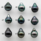 9-10mm Teardrop Tahitian Pearl Single Loose Piece Undrilled in Natural Color and High Luster with some Blemishes, SKU # 1475TH