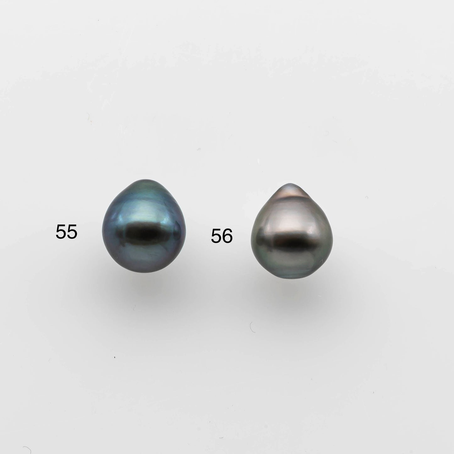 9-10mm Black Tahitian Pearl Loose Teardrop Undrilled Single Piece in High Luster and Natural Color, SKU # 1480TH