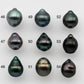 10-11mm Tahitian Pearl Drop Undrilled Loose Single Piece in High Luster and Natural Color with Minor Blemishes, SKU # 1486TH