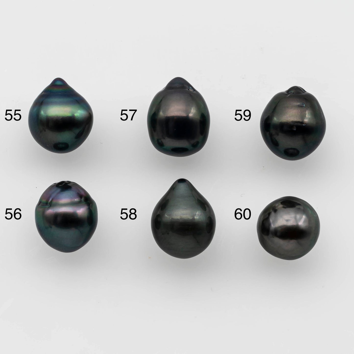 10-11mm Tahitian Pearl Drop Undrilled Loose Single Piece in High Luster and Natural Color with Minor Blemishes, SKU # 1486TH