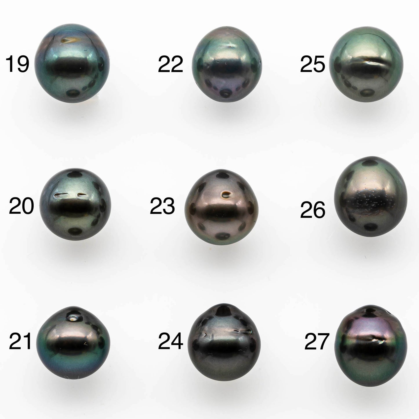 12-13mm Near Round Tahitian Pearl Undrilled Loose, Natural Colors and High Luster, 1 Piece of Pearl Bead, SKU # 1400TH