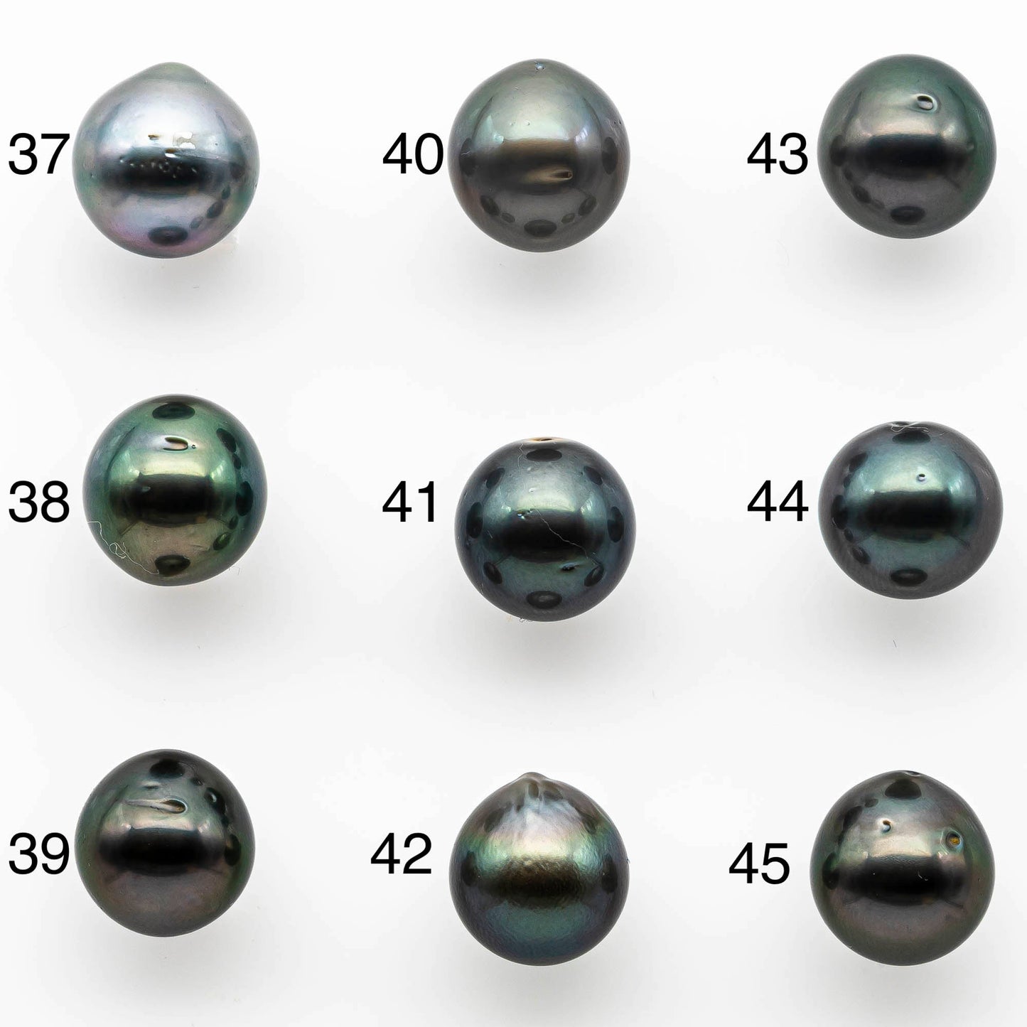 12-13mm Near Round Tahitian Pearl Undrilled Loose, Natural Colors and High Luster, 1 Piece of Pearl Bead, SKU # 1400TH