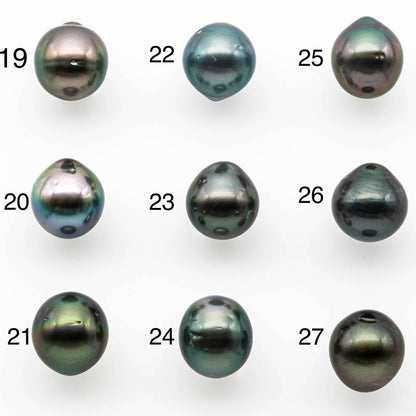 12-13mm Large Size Tahitian Pearl Tear Drop Single Piece Loose Undrilled with Natural Color and High Luster, SKU # 1401TH