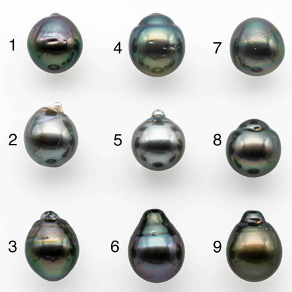 13-14mm Teardrop Tahitian Pearl in Natural Color and High Luster, Loose Undrilled One Single Piece, SKU # 1408TH