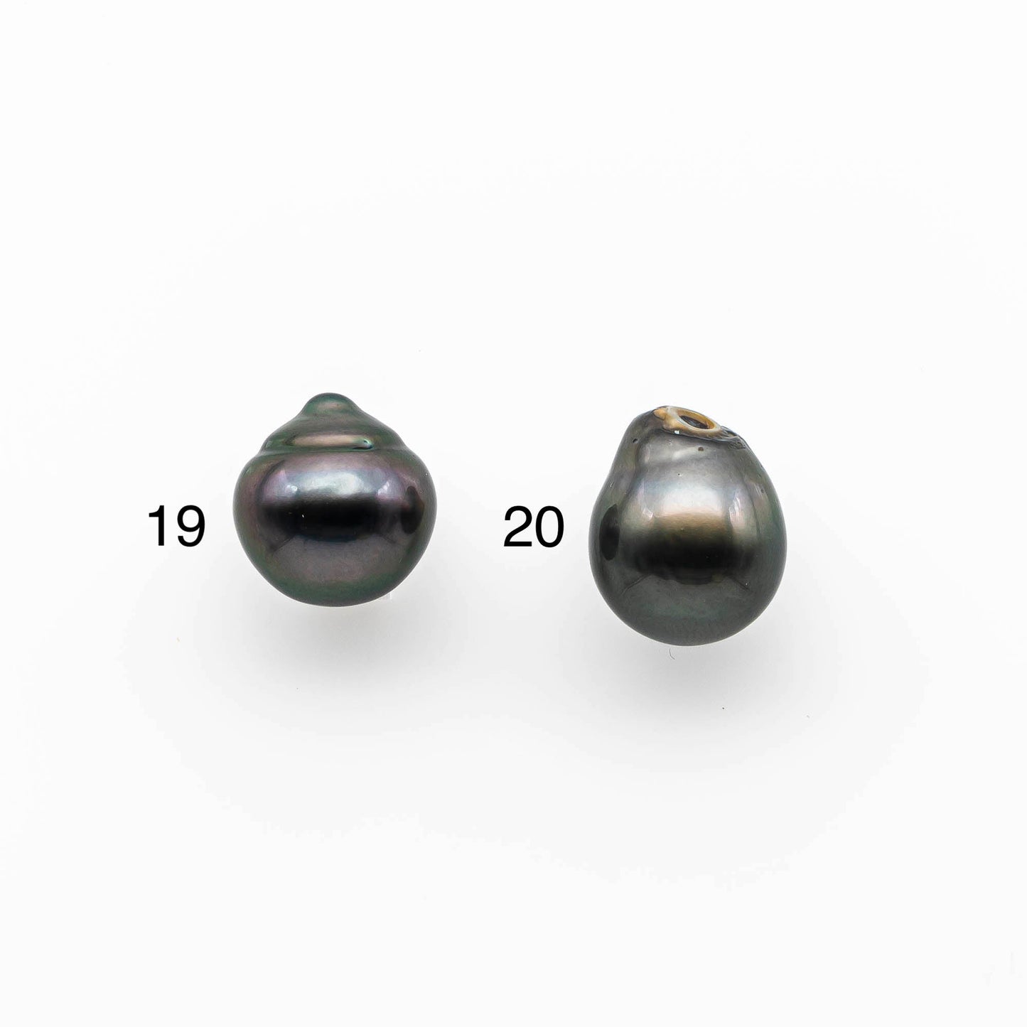 13-14mm Teardrop Tahitian Pearl in Natural Color and High Luster, Loose Undrilled One Single Piece, SKU # 1408TH