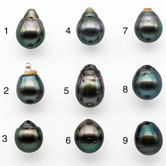 12-13mm Teardrop Tahitian Pearl Loose Undrilled with High Luster and Natural Color, 1 Piece, SKU # 1399TH