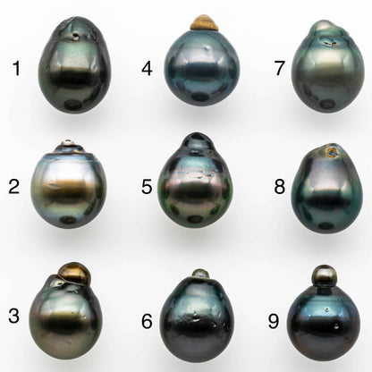 14-15mm Giant Size Tahitian Pearl in Teardrops Loose Undrilled with Natural Color and High Luster, One Single Piece, SKU # 1411TH