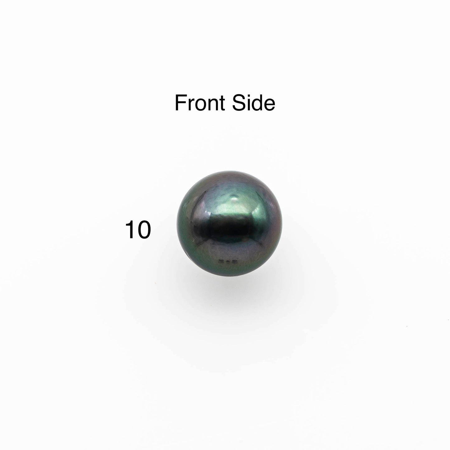 12-14mm Round Tahitian Pearl Loose Undrilled with Natural Color and High Luster in Large Size with Blemish, One Single Piece, SKU # 1417TH