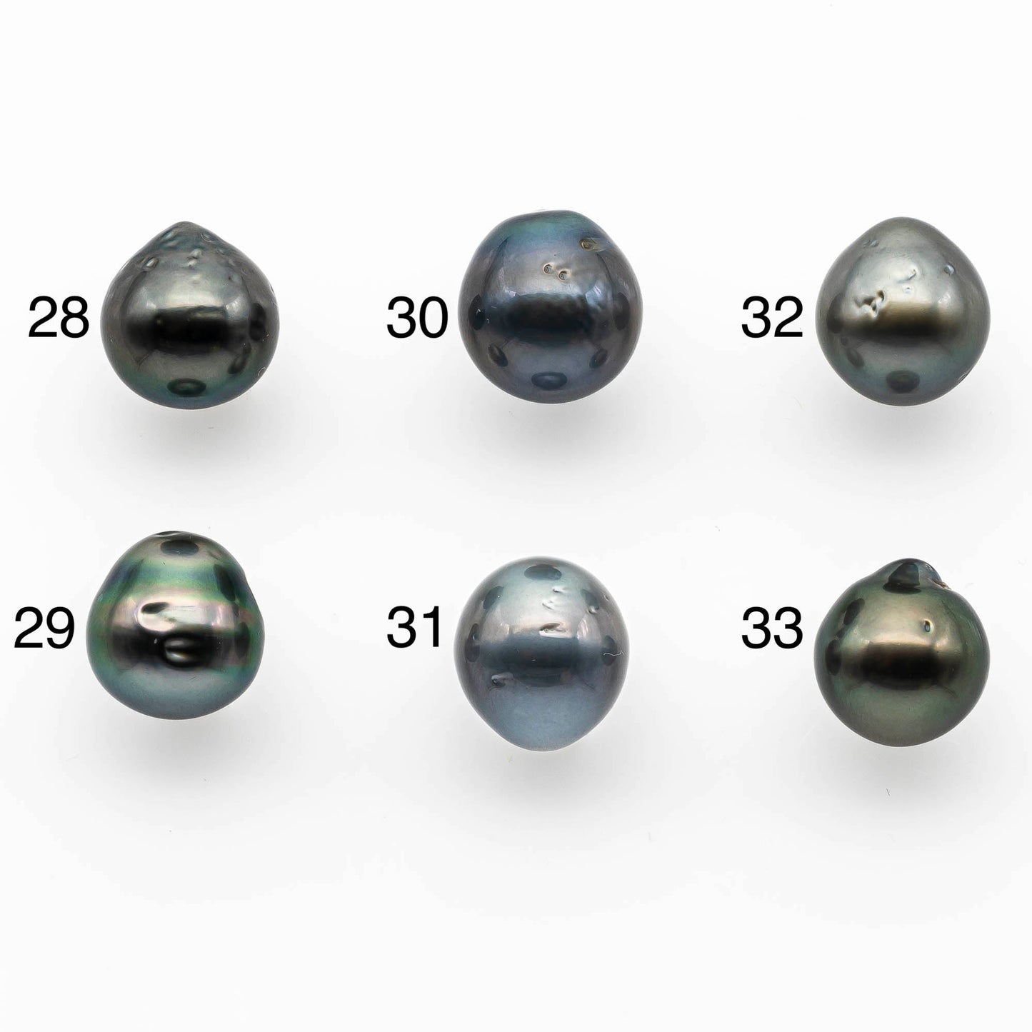 12-13mm Teardrop Tahitian Pearl Loose Undrilled with High Luster and Natural Color, 1 Piece, SKU # 1399TH