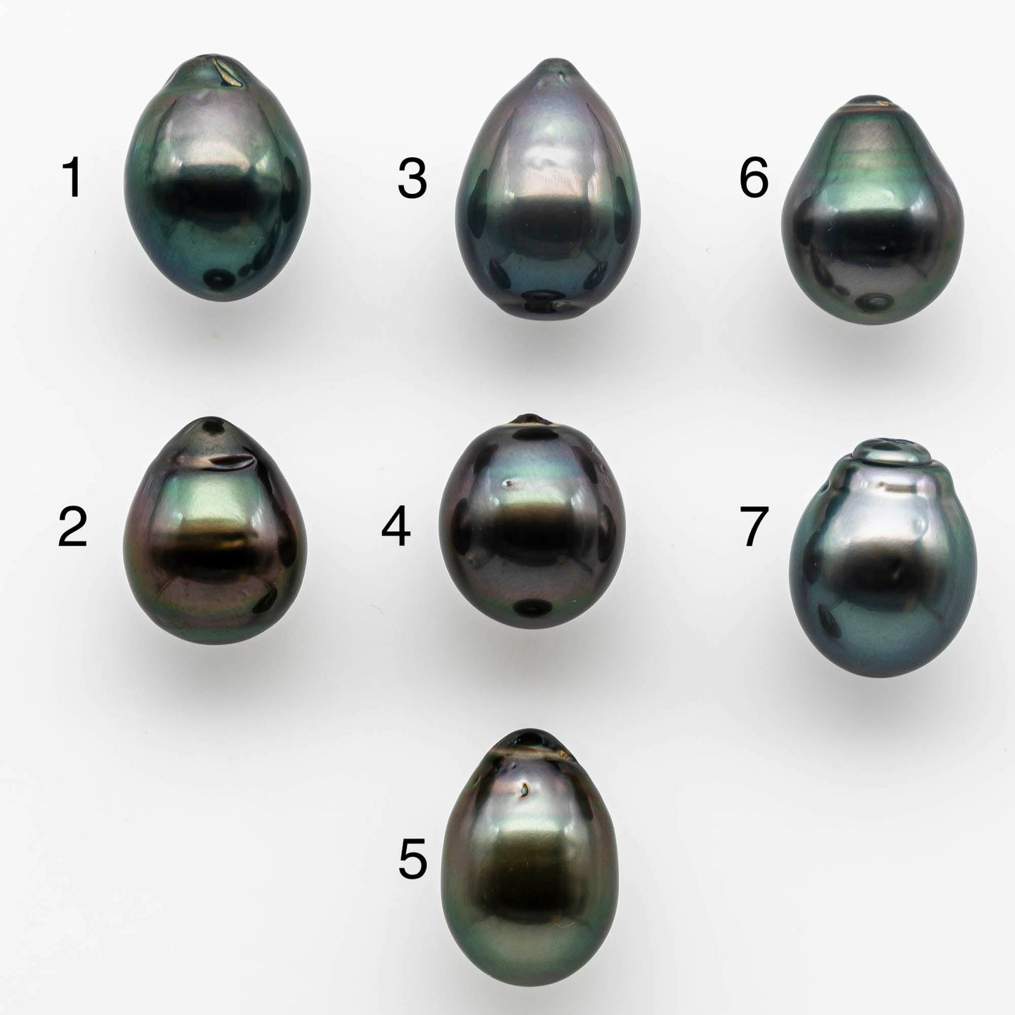 13-14mm Large Teardrop Tahitian Pearl in Loose Undrilled Natural Color and High Luster, One Single Piece, SKU # 1415TH