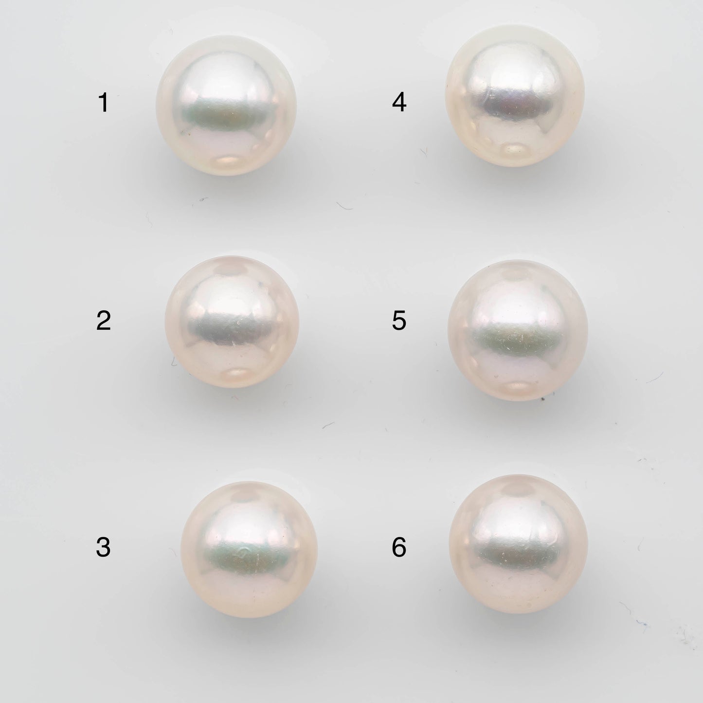 11-12mm Edison Pearl in White Round Loose and Undrilled for Jewelry Making