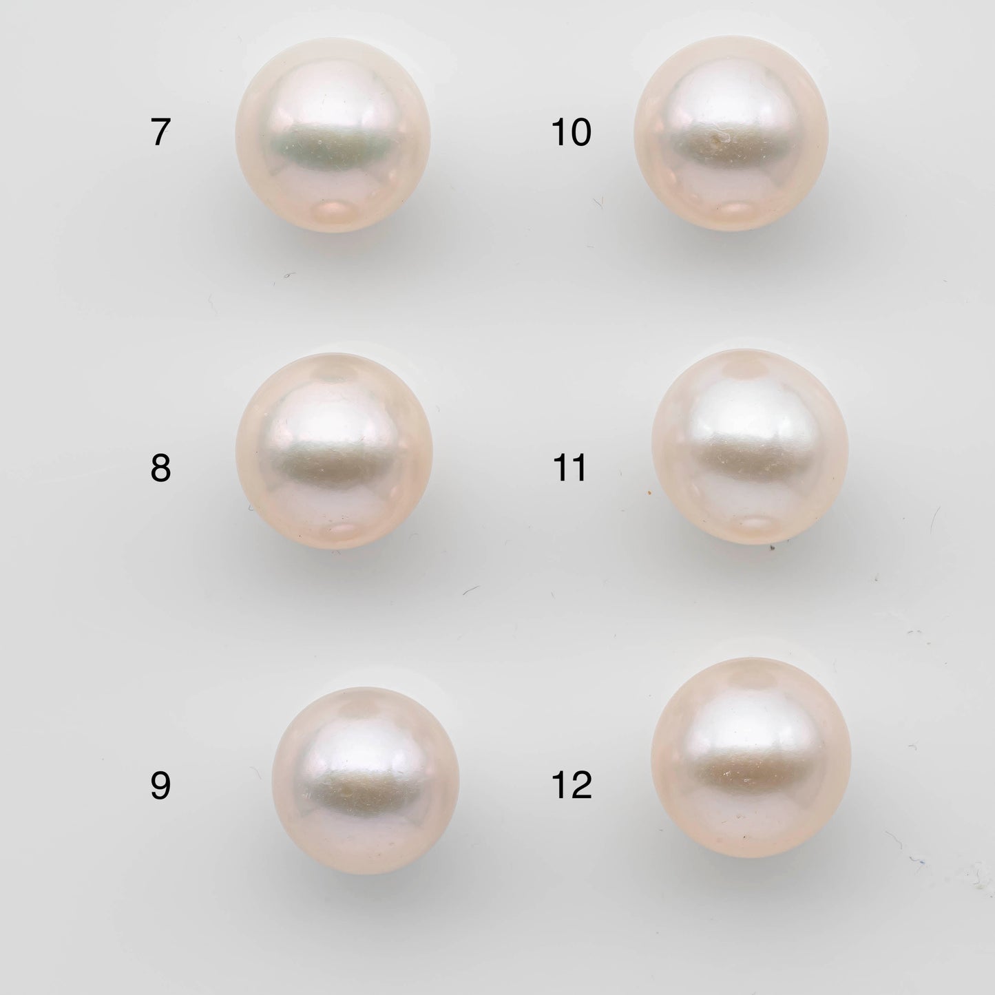 11-2mm White Edison Pearl White Round Single Loose Undrilled