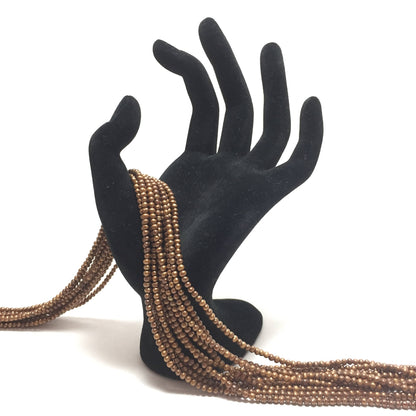 Baby Potato 2.5-3mm Brown Freshwater Pearls 16 inches, Seed Pearls, BPOT005