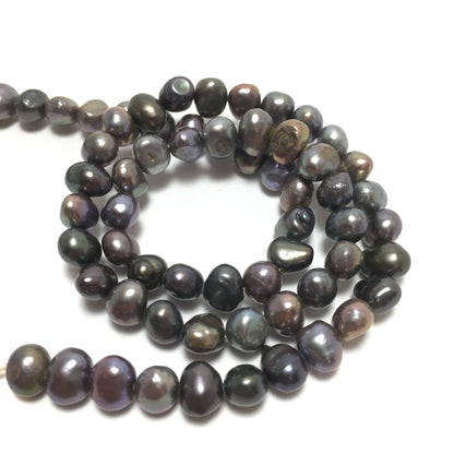 Nugget 6-6.5mm Peacock Freshwater Pearls 16 inches, NUG003