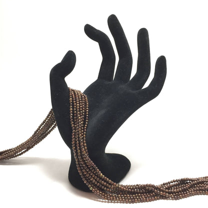 Baby Potato 2.5-3mm Chocolate Freshwater Pearls 16 inches, Seed Pearls, BPOT003